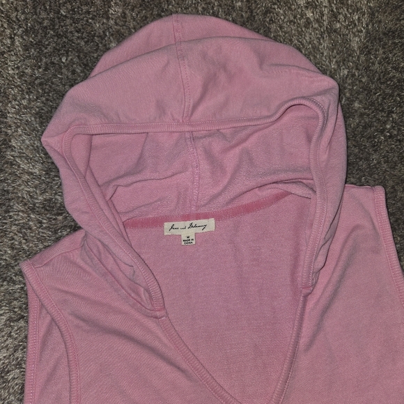 Jane And Delancey Pink Sleeveless Hooded Dress Swim Cover Up Size Medium - Picture 2 of 9